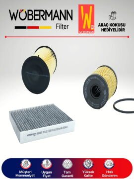 Wöbermann Volvo C70 2.0 Benzin Filtre Bakım Seti 2007-2012 3KP