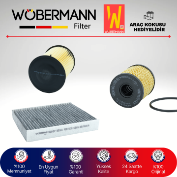 Wöbermann Volvo C70 2.0 Benzin Filtre Bakım Seti 2007-2012 3KP
