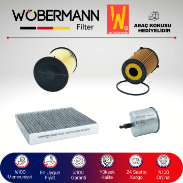 Wöbermann Volvo S40 1.6 D2 Dizel Filtre Bakım Seti 2010-2012 4KP