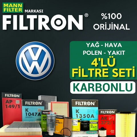Filtron VW Jetta 1.6 Benzin Filtre Bakım Seti 2006-2010 4KP BSE-BSF