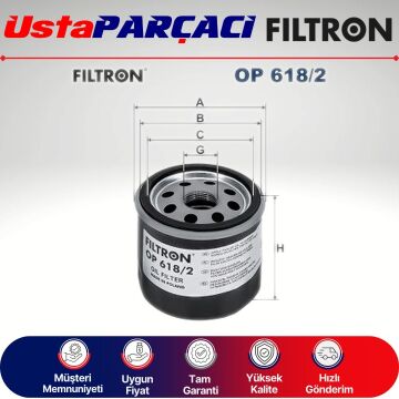 Filtron Toyota Rav4 2.5 Hybrid Yağ Filtresi 2019-2024 OP618/2 9091510009