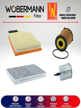 Wöbermann Volvo S80 1.6 D2 Dizel Filtre Bakım Seti 2012-2015 4KP