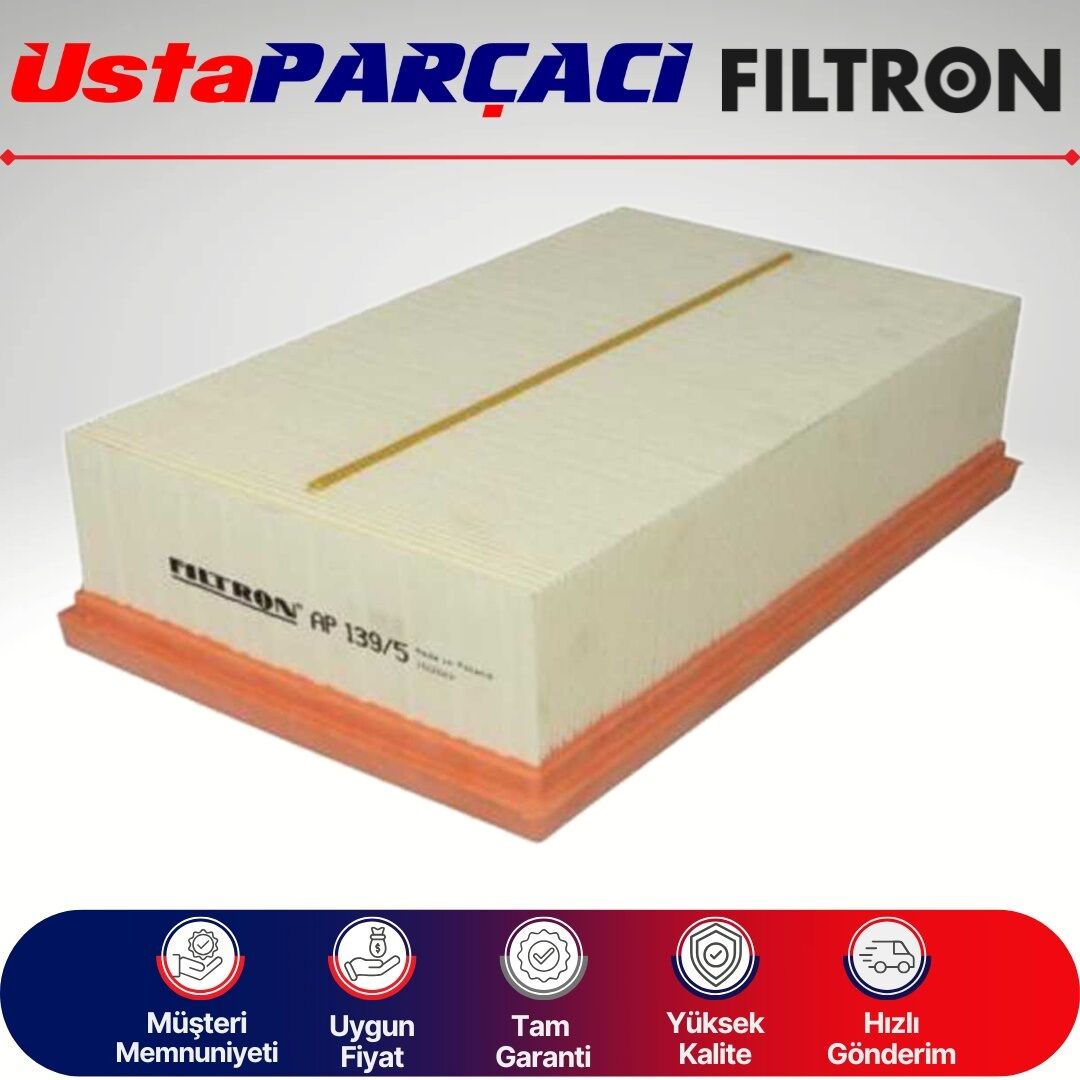 Filtron VW Tiguan 1.6 Tdi Dizel Hava Filtresi 2016-2019 AP139/5 5Q0129620C