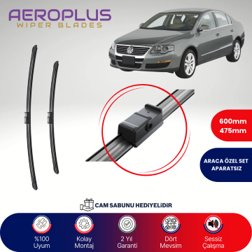 Aeroplus VW Passat 2005-2012 Muz Silecek Takımı
