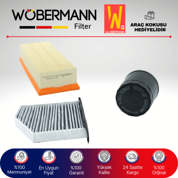 Wöbermann VW Beetle 1.4 Tsi Filtre Bakım Seti 2011-2015 3KP CAV-CZD