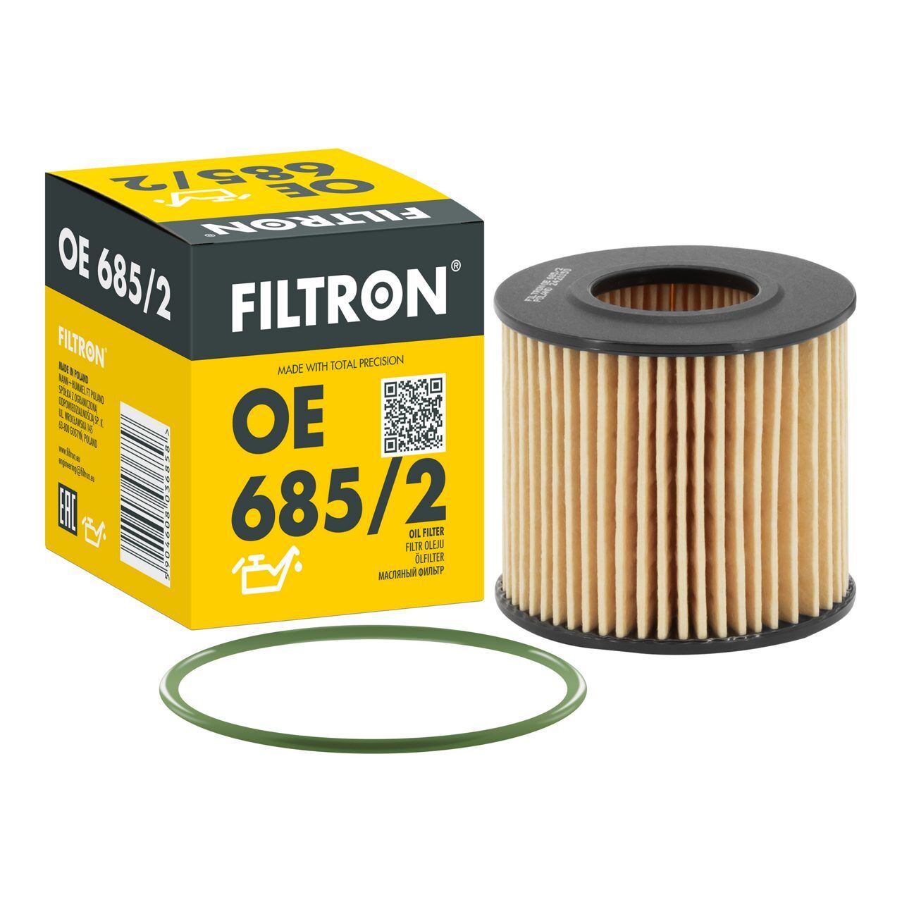 Filtron Toyota Yaris 1.33 Yağ Filtresi 2012-2018 OE685/2 04152B1010