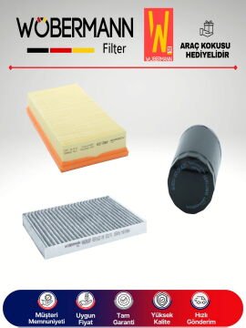Wöbermann VW Bora 1.6 Benzin Filtre Bakım Seti 1998-2005 3KP AEH-AKL-AVU-BFG-BFQ