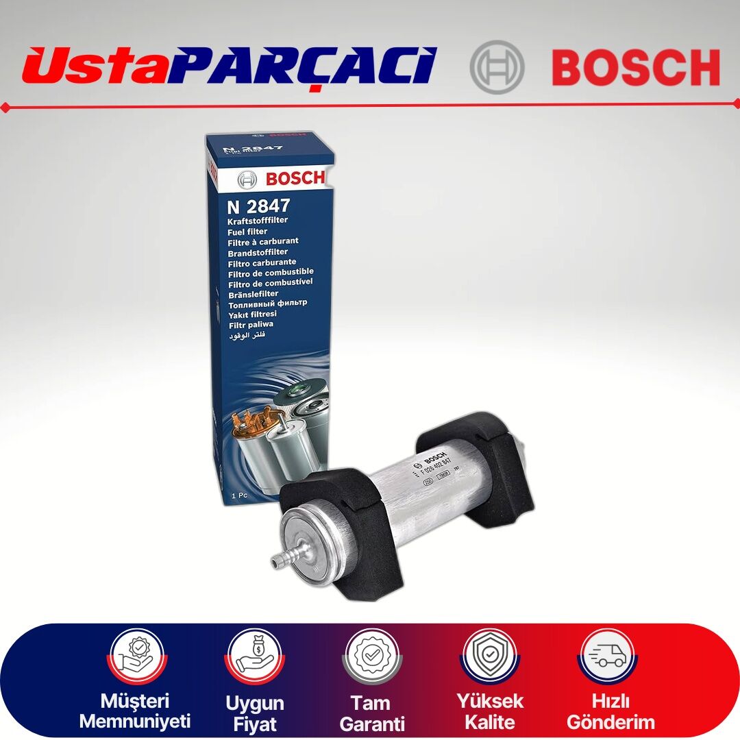 Bosch Audi Q5 2.0 Tdi 190HP Yakıt Filtresi 2014-2016 F026402847 8R0127400