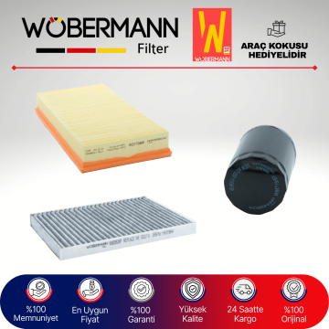 Wöbermann VW Golf 4 1.6 Benzin Filtre Bakım Seti 1998-2006 3KP AEH-AKL-APF-AVU-BFQ