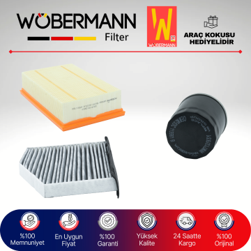 Wöbermann VW Golf 5-6 1.4 Tsi Filtre Bakım Seti 2007-2016 3KP CAX