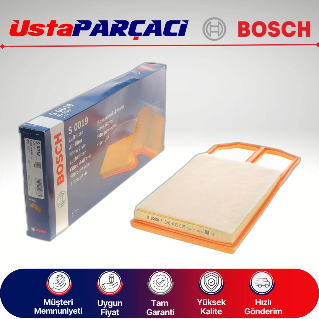 Bosch Hava Filtresi F026400019 S0019 6K0129620C