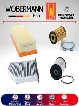 Wöbermann VW Golf 6 1.6 Tdi Filtre Bakım Seti 2008-2012 4KP CAY