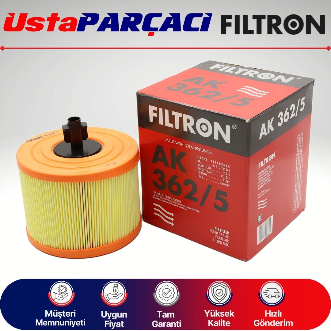 Filtron Hava Filtresi AK362/5 13717536006