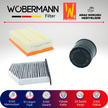 Wöbermann VW Jetta 1.4 Tsi Filtre Bakım Seti 2011-2015 3KP CBZ-CAX-CMS