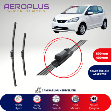 Aeroplus Seat Mii 2011-2019 Muz Silecek Takımı