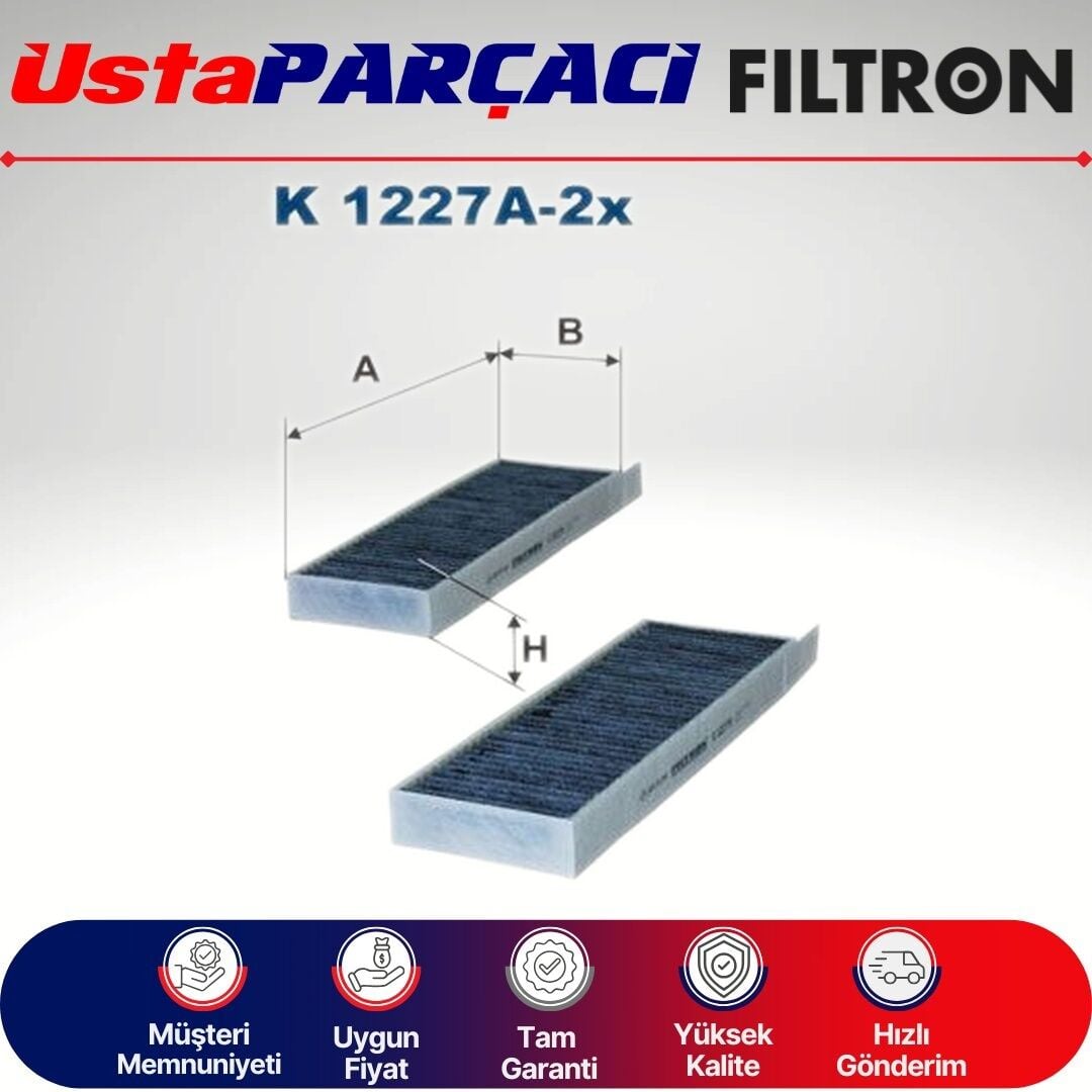 Filtron Citroen Berlingo Karbonlu Polen Filtresi 2019-2026 K1227A-2X