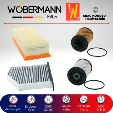Wöbermann VW Jetta 1.9 Tdi Filtre Bakım Seti 2006-2010 4KP BKC-BLS-BXE