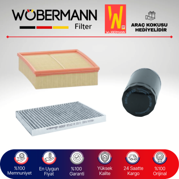 Wöbermann VW Passat 1.6 Benzin Filtre Bakım Seti 2001-2005 3KP ALZ
