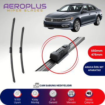 Aeroplus VW Passat 2014-2022 Muz Silecek Takımı