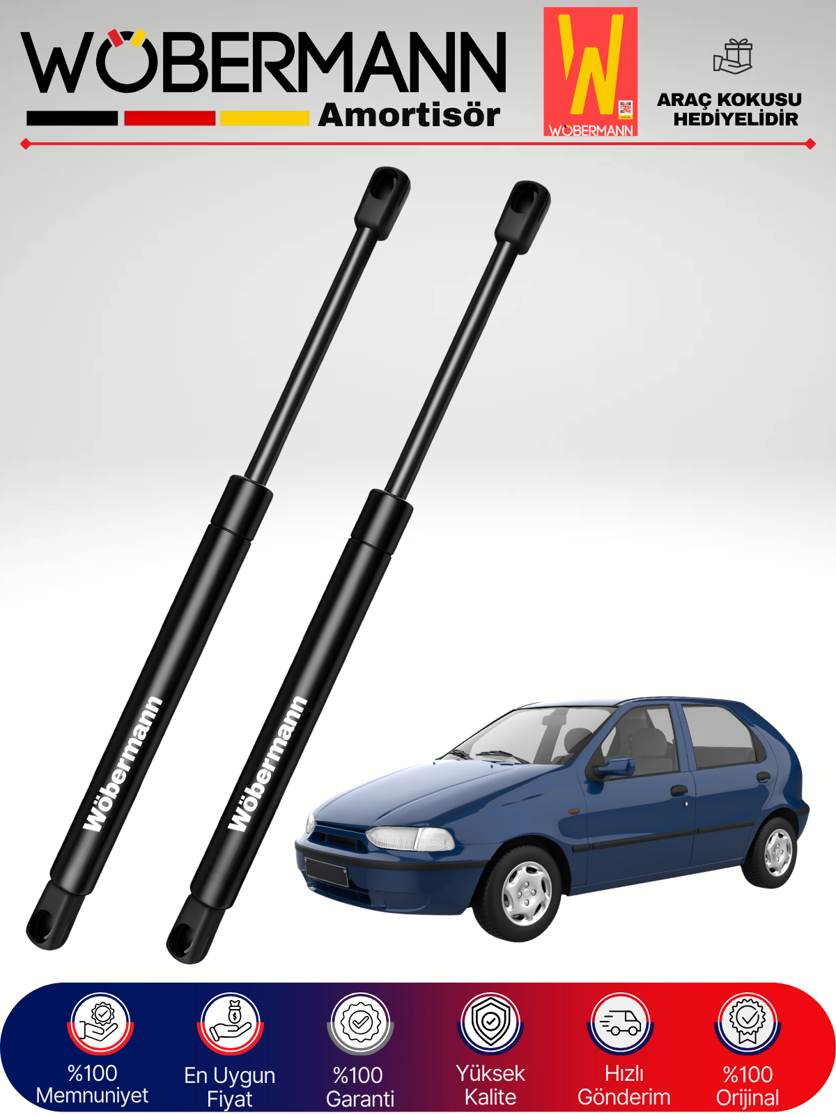 Wöbermann Fiat Palio Bagaj Amortisörü Takım Sağ-Sol 1996-2000