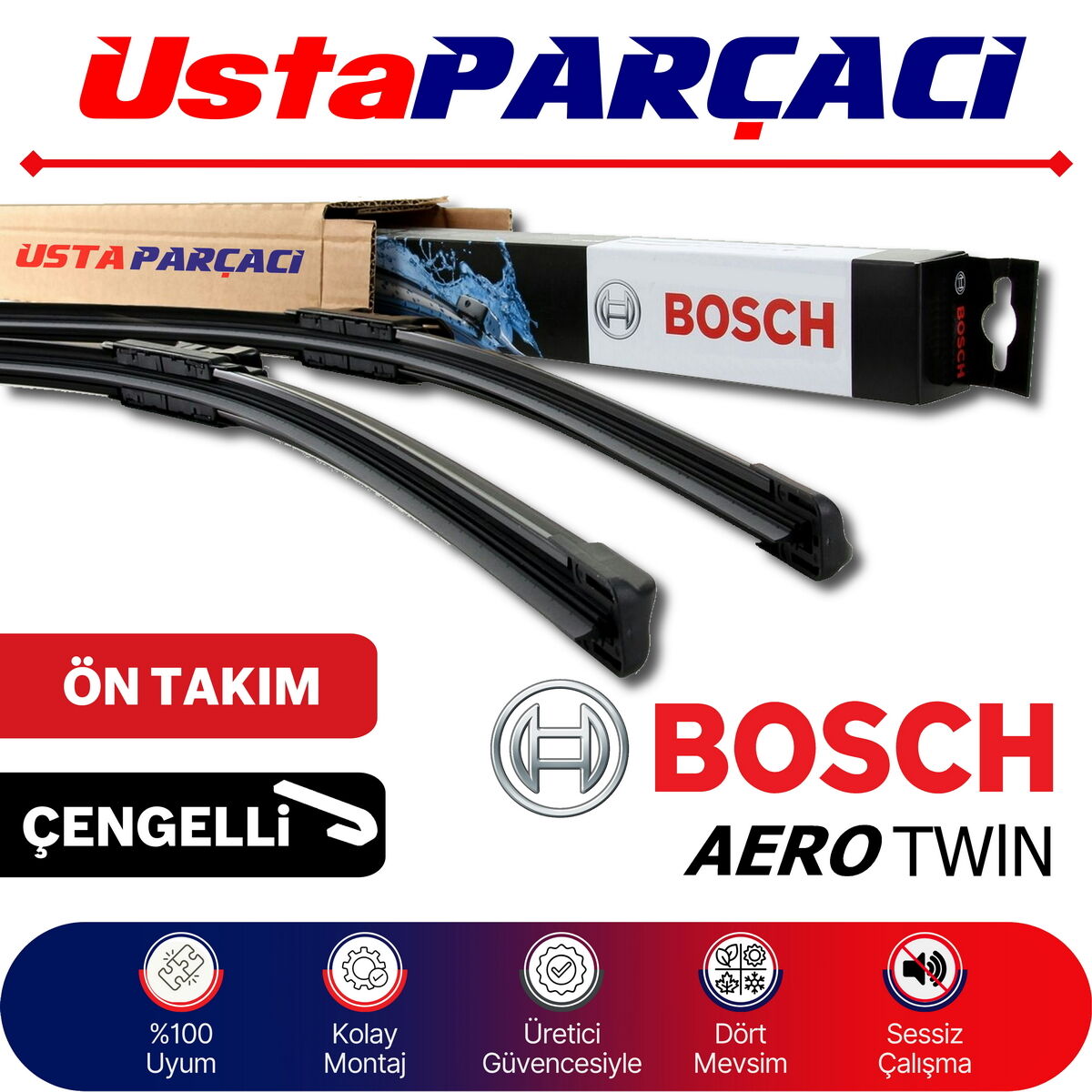 Bosch Chevrolet Rezzo 2005-2009 Aerotwin Silecek Takımı AR291S