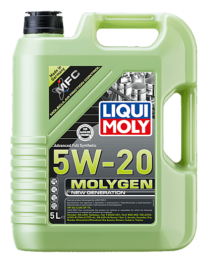 Liqui Moly Molygen New Gener­a­tion 5W-20 Motor Yağı 5 Litre 8540 GM dexos1 Gen 3 Honda Toyota Hyundai Kia Nissan
