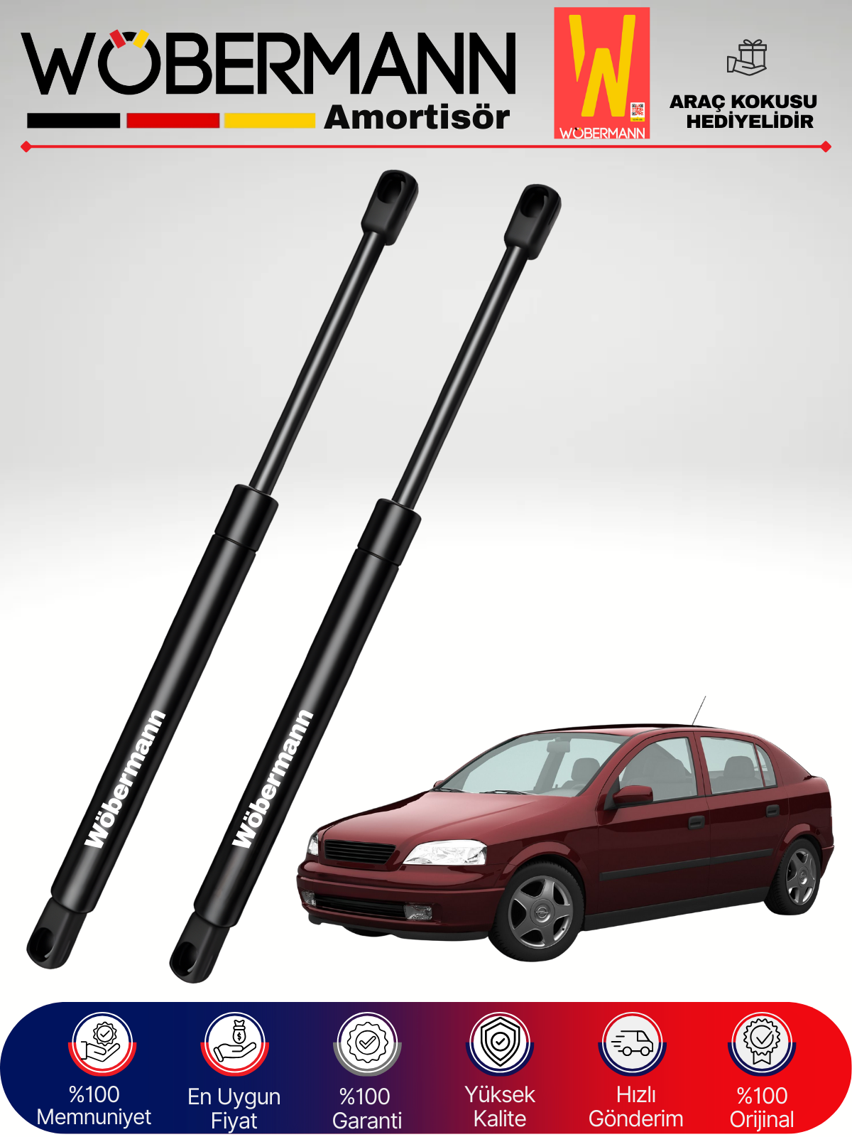 Wöbermann Opel Astra G HB Bagaj Amortisörü Takım Sağ-Sol 1998-2010