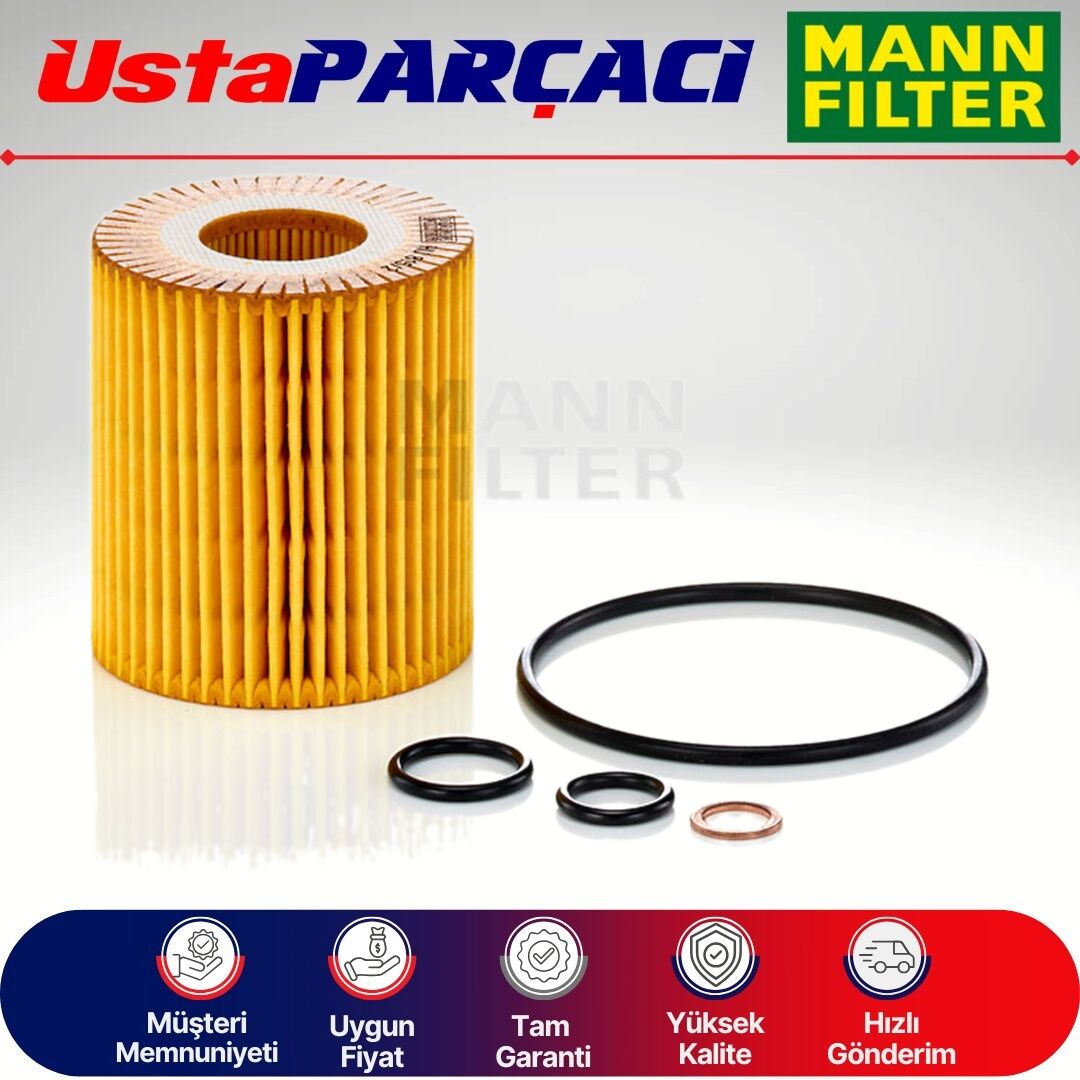 Mann-Filter Bmw 3 Serisi E46 3.16Ti Benzinli Yağ Filtresi 2002-2005 HU815/2X 11427508969