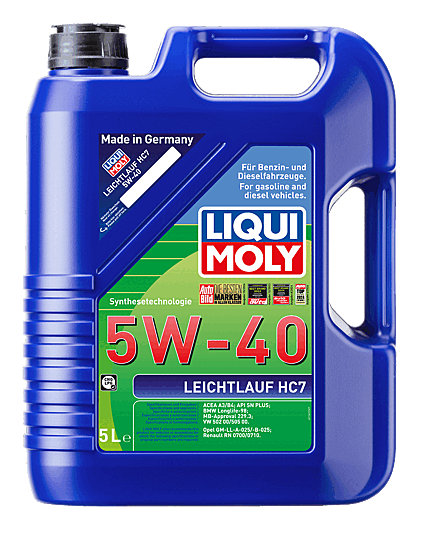 Liqui Moly Leichtlauf HC7 5W-40 Motor Yağı 5 Litre 1347 BMW MB VW Opel Renault