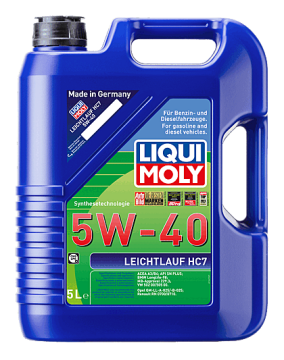 Liqui Moly Leichtlauf HC7 5W-40 Motor Yağı 5 Litre 1347 BMW MB VW Opel Renault