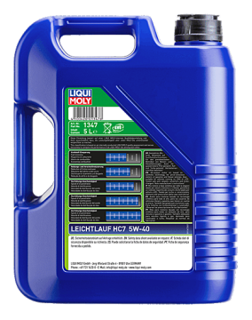 Liqui Moly Leichtlauf HC7 5W-40 Motor Yağı 5 Litre 1347 BMW MB VW Opel Renault