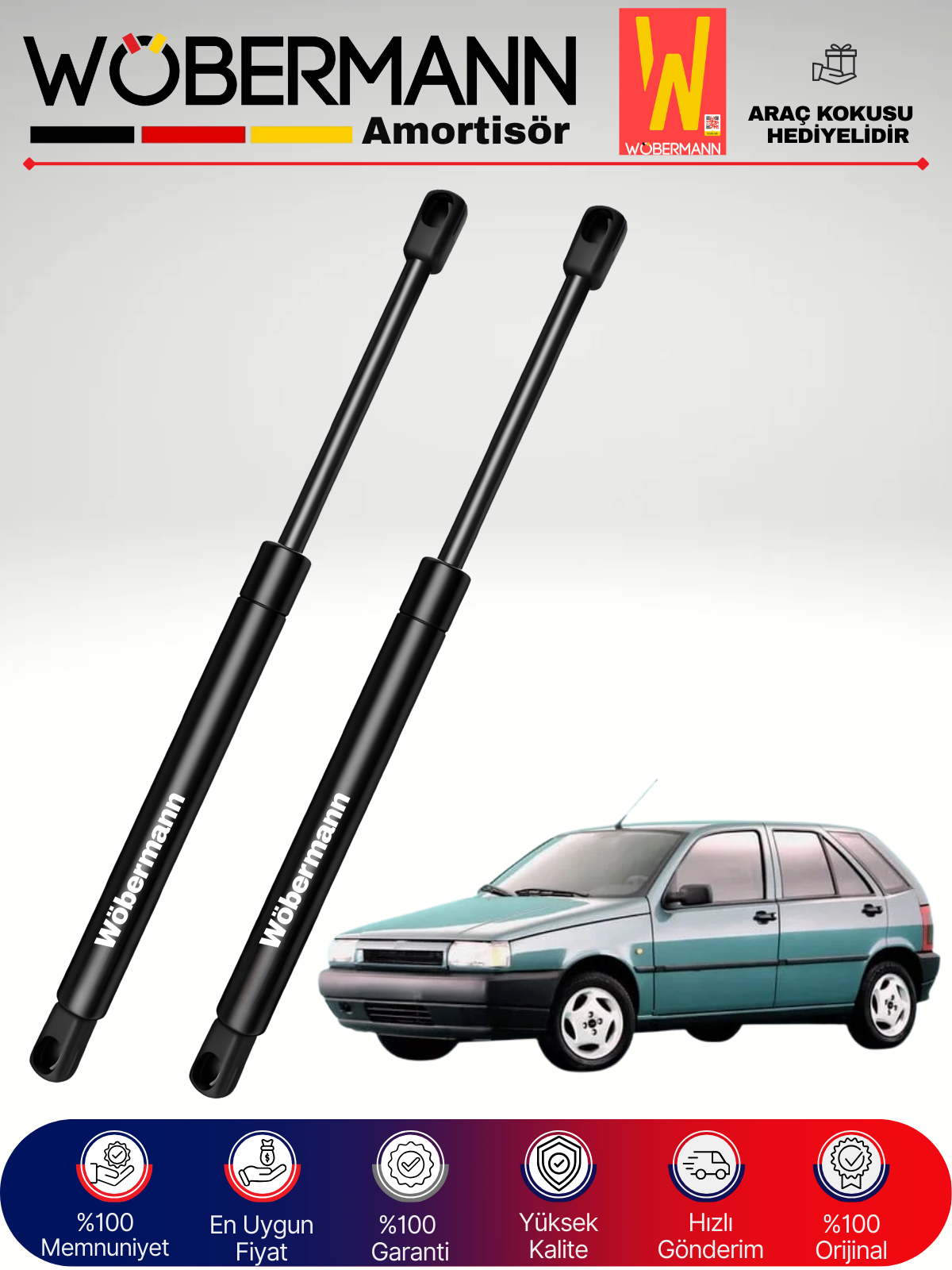 Wöbermann Fiat Tipo Bagaj Amortisörü Takım Sağ-Sol 1994-2000