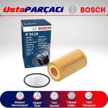 Bosch Bmw 3 Serisi E46 3 20D 136Hp Dizel Yağ Filtresi 1998-2002 1457429119 P9119 11422247018