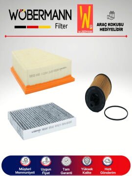 Wöbermann VW Polo 1.4 Tdi Filtre Bakım Seti 2003-2009 3KP AMF-BNM-BMS-BNV