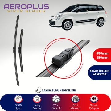 Aeroplus Fiat 500L 2012-2022 Muz Silecek Takımı