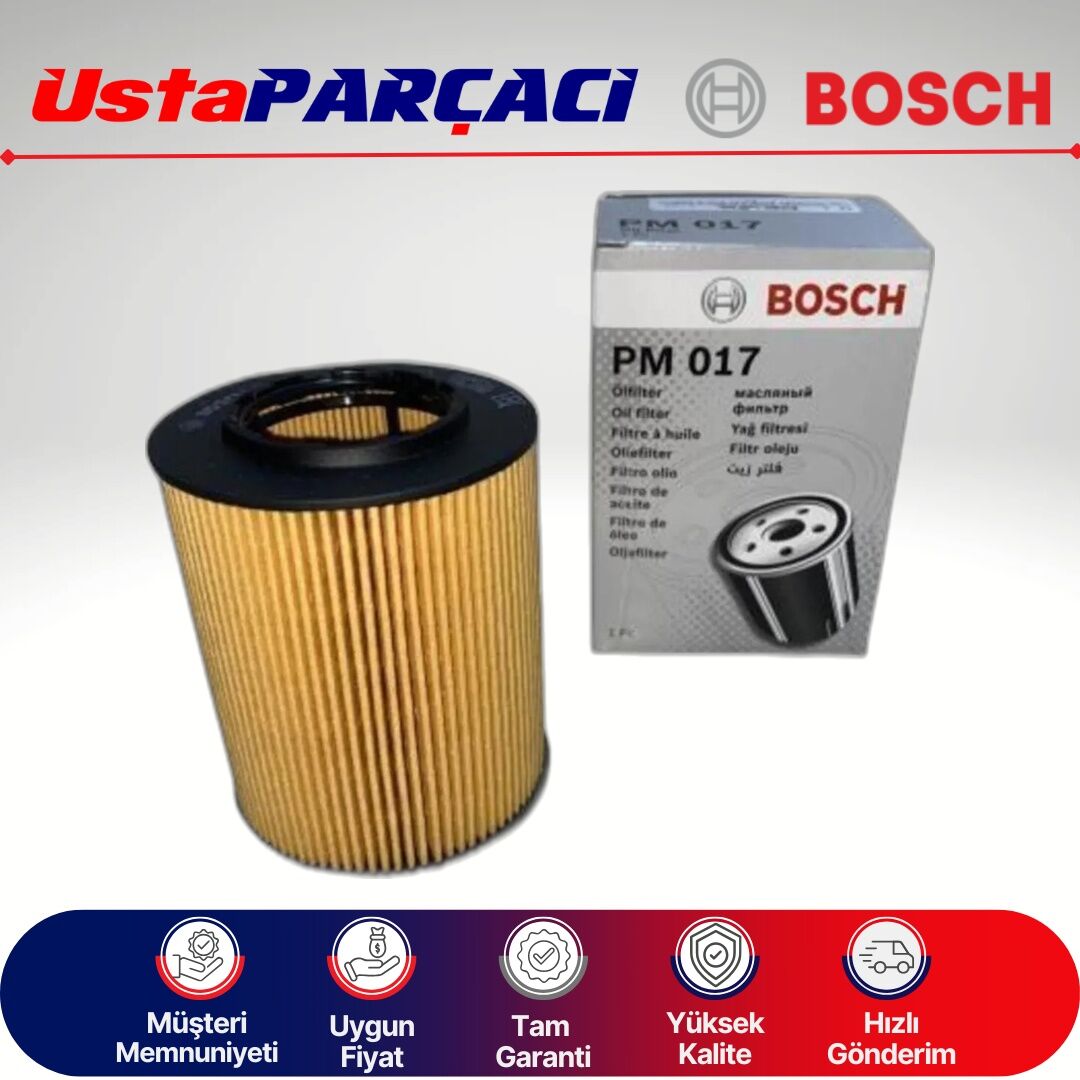 Bosch Bmw 3 Serisi E46 3 23İ Benzinli Yağ Filtresi 1998-2001 09864B7017 PM017 11421427908