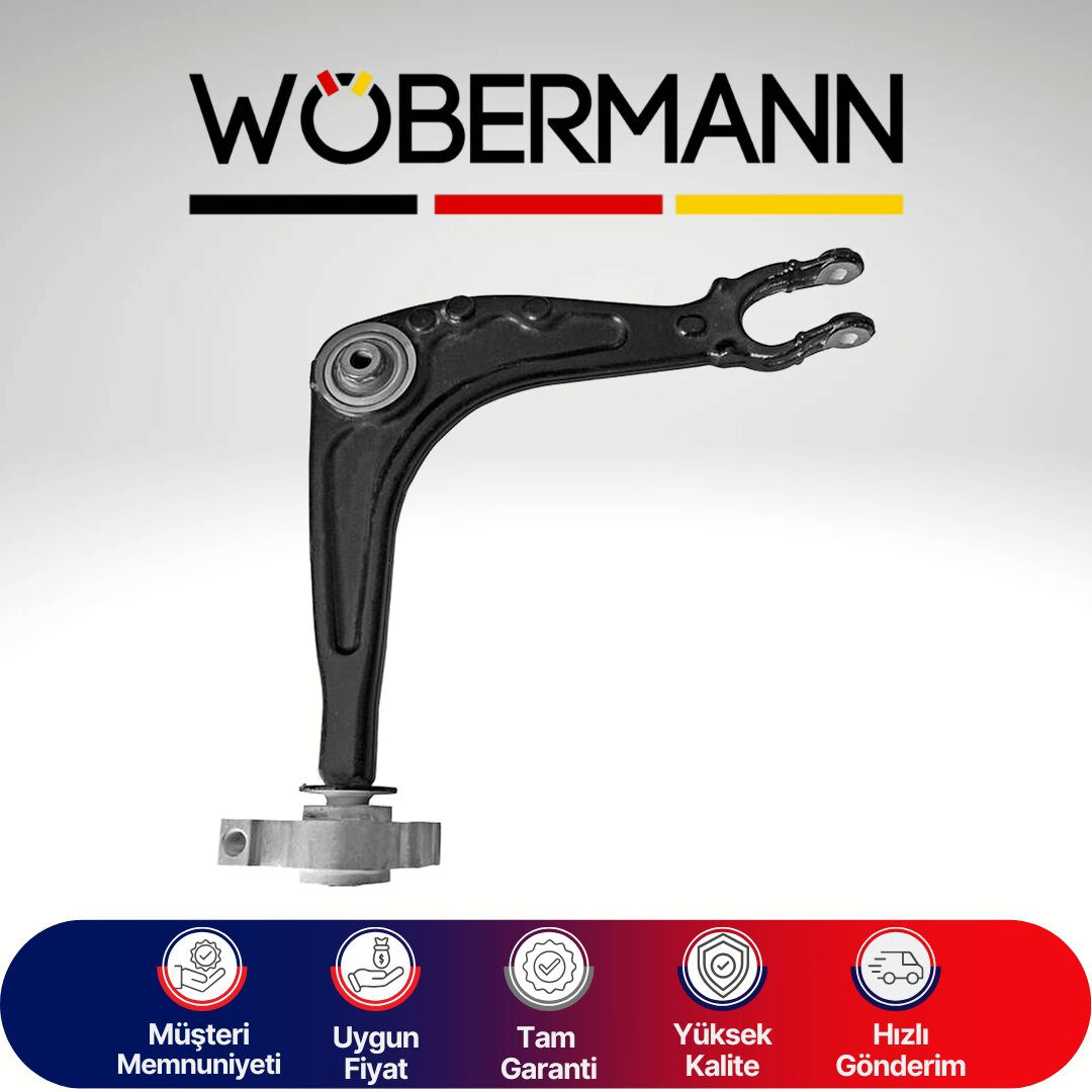 Wöbermann Rotilsiz-Döküm Peugeot 407 2004-2010 508 2010-2018 Citroen C5 X7 2008-2016 C6 2006-2012 Salıncak Ön Alt Sağ 3521.S4