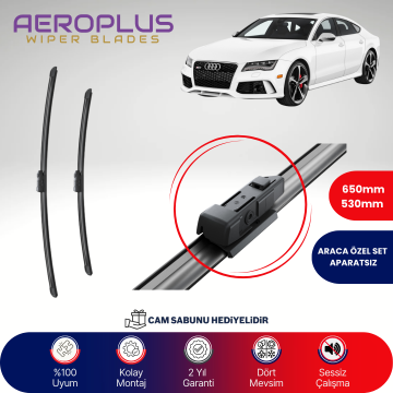 Aeroplus Audi A7 Sportback 2010-2018 Muz Silecek Takımı