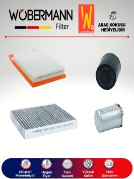 Wöbermann VW Polo 1.4 Tdi Filtre Bakım Seti 2014-2017 4KP CUS-CYZ-CUT