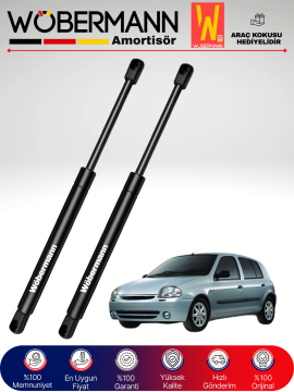 Wöbermann Renault Clio 2 II HB Bagaj Amortisörü Takım Sağ-Sol 1998-2009