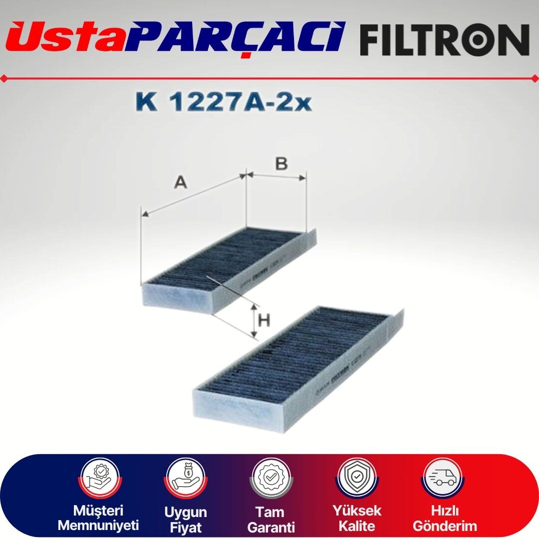 Citroen C4 Picasso Karbonlu Polen Filtresi 2012-2018 K1227A-2X