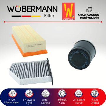 Wöbermann VW Scirocco 1.4 Tsi Filtre Bakım Seti 2009-2014 3KP CAV-CNV-CTH-CTK