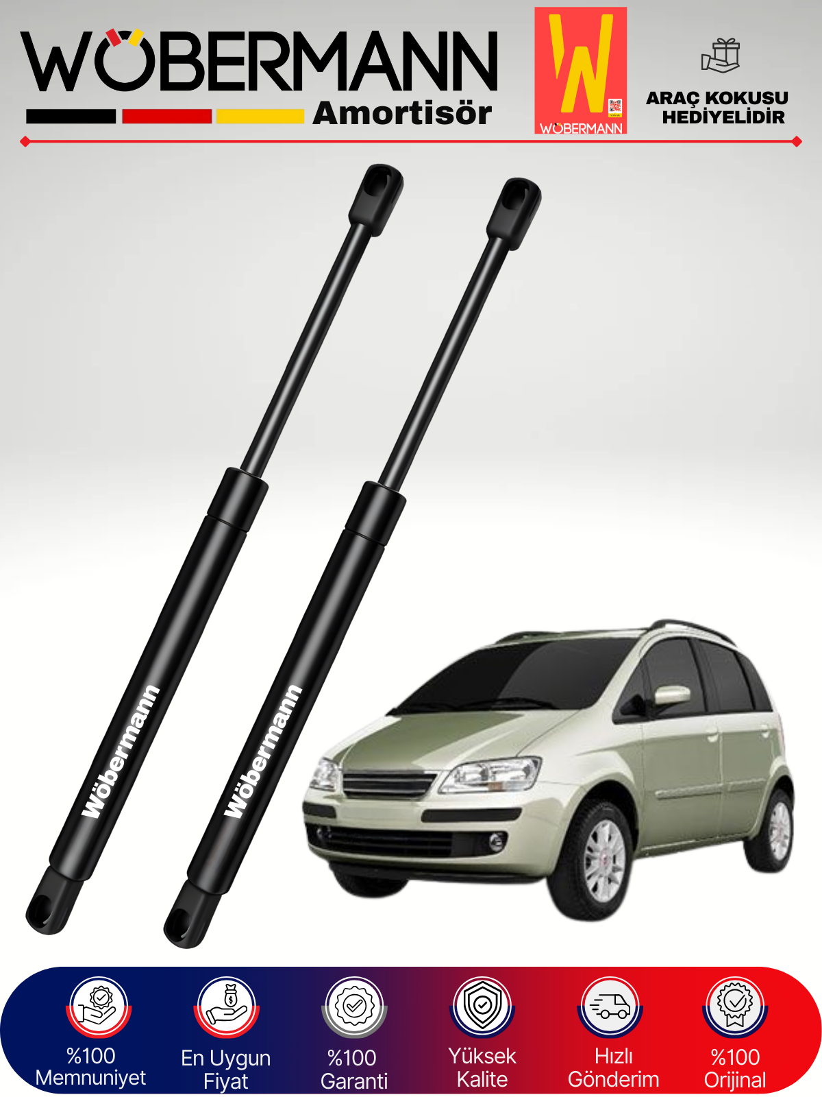 Wöbermann Fiat idea Bagaj Amortisörü Takım Sağ-Sol 2004-2008