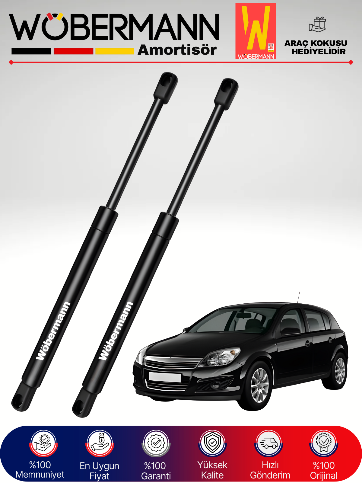 Wöbermann Opel Astra H HB Bagaj Amortisörü Takım Sağ-Sol 2004-2009