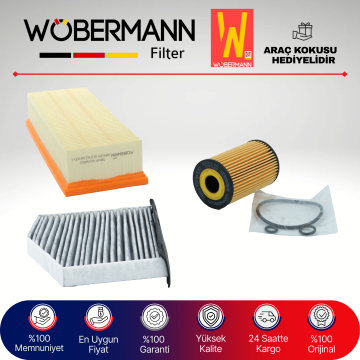 Wöbermann VW Tiguan 2.0 Tdi Filtre Bakım Seti 2008-2011 3KP CBA-CFF-CBB-CFG-CLL