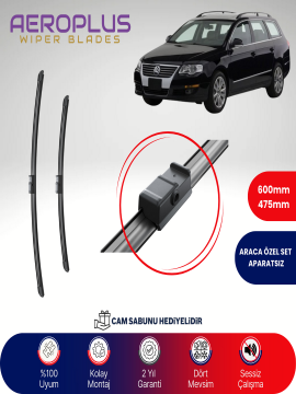 Aeroplus VW Passat Variant 2005-2012 Muz Silecek Takımı