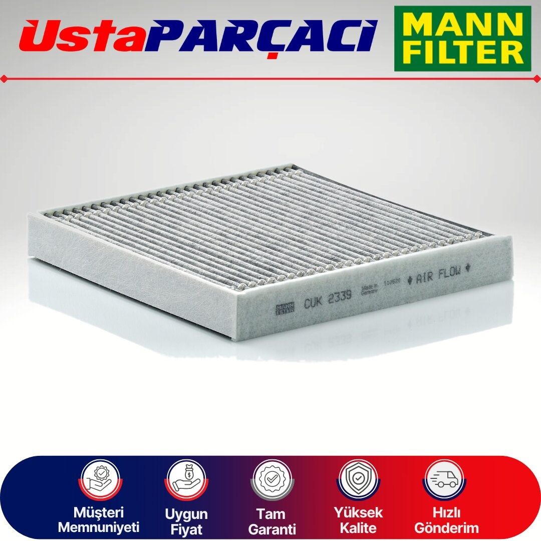 Mann-Filter BMW Z Serisi E89 Karbonlu Polen Filtresi 2009-2016 CUK2339 64116915764