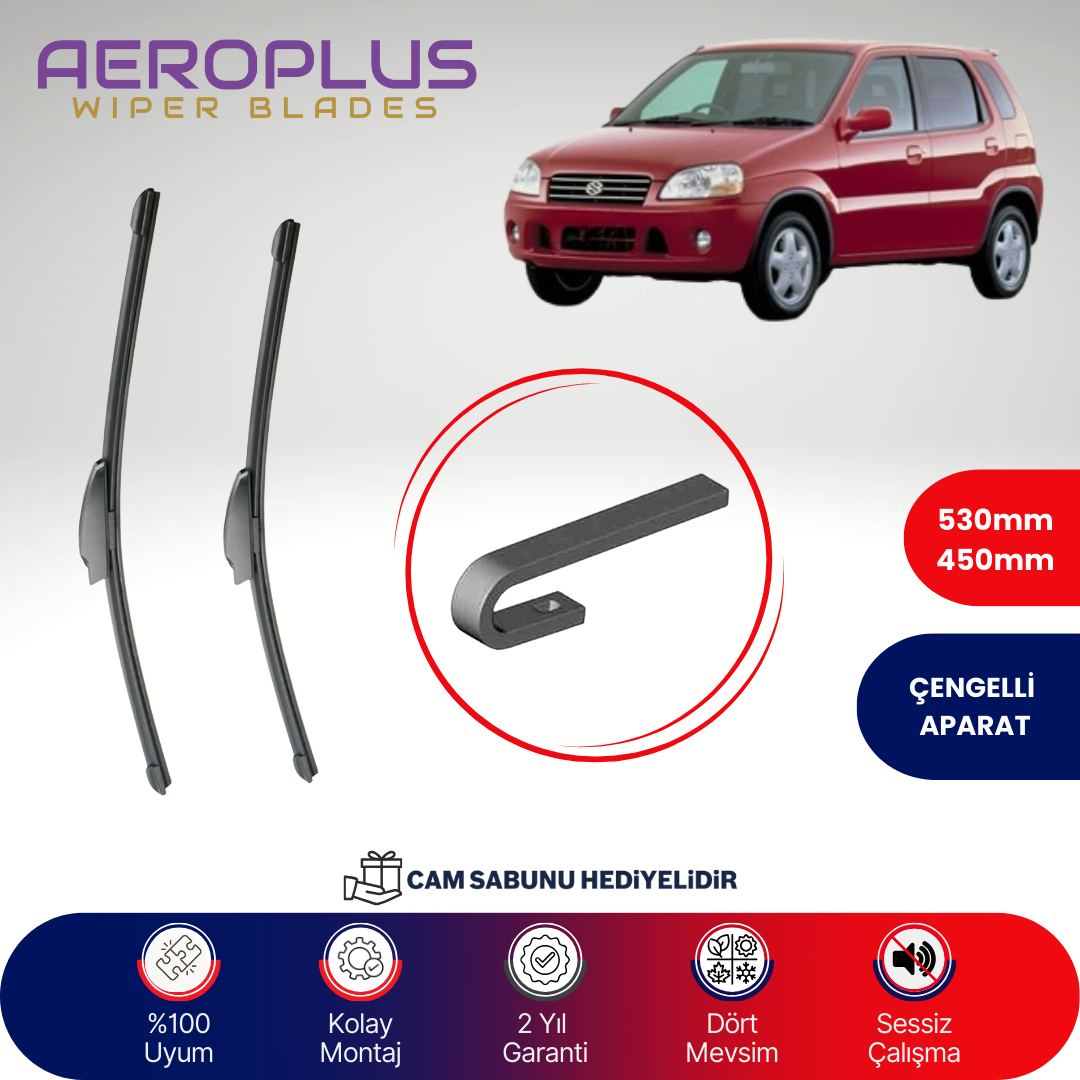 Aeroplus Suzuki Swift 1996-2004 Muz Silecek Takımı