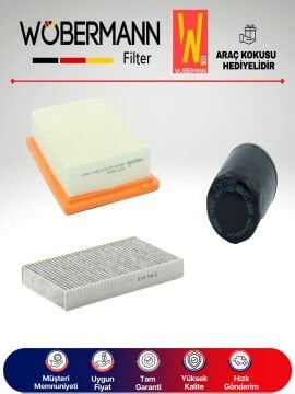 Wöbermann Fiat Brava 1.6 Benzin Filtre Bakım Seti 1998-2003 3KP