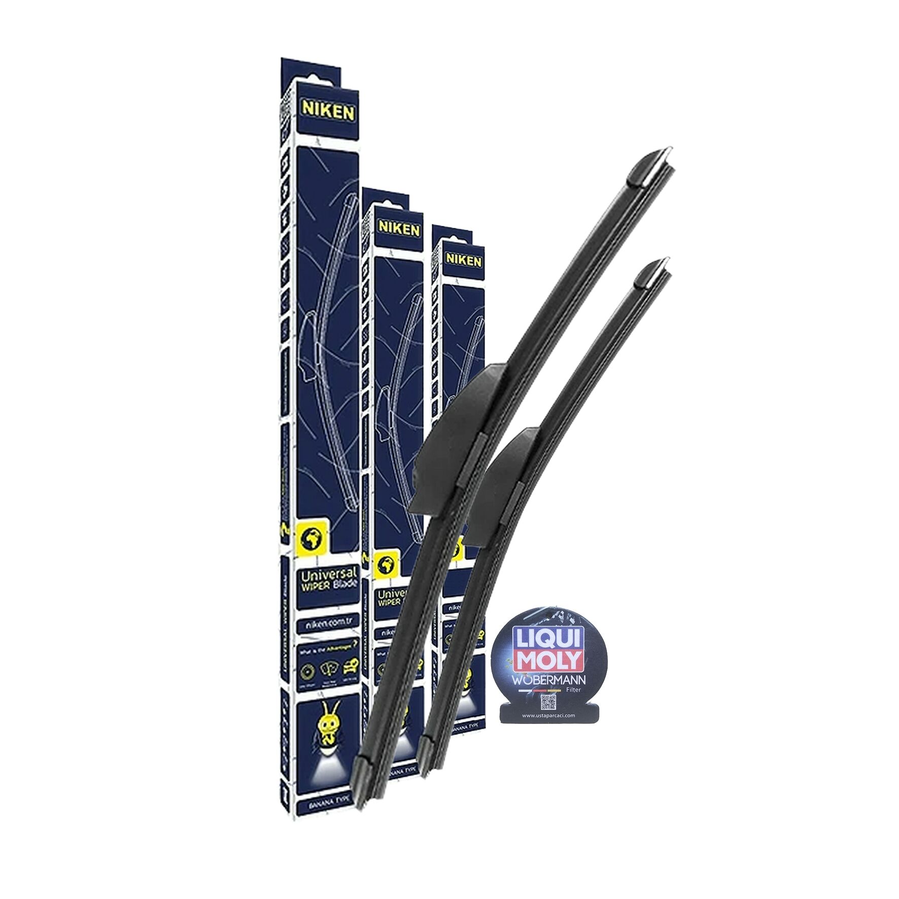 Wöbermann + Niken Chevrolet Spark Ön Arka Muz Silecek Takımı 2005-2009